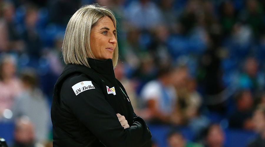 Stacey Marinkovich, Head Coach of the Fever during the Round 10 Super Netball match between the West Coast Fever and the NSW Swifts at RAC Arena in Perth, Saturday, July 28, 2019. 