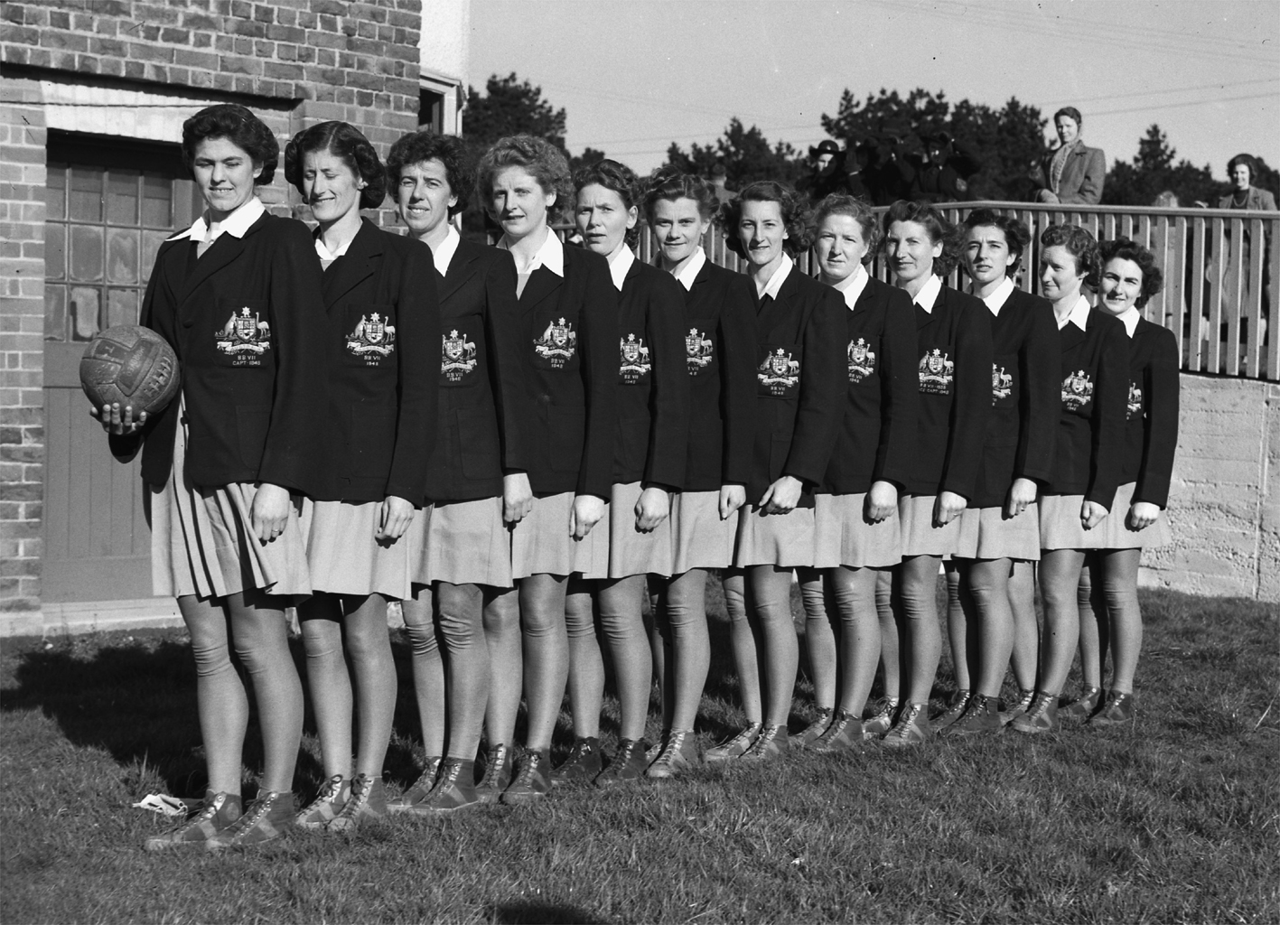1948, Australian Team in their official blazers and uniform.  