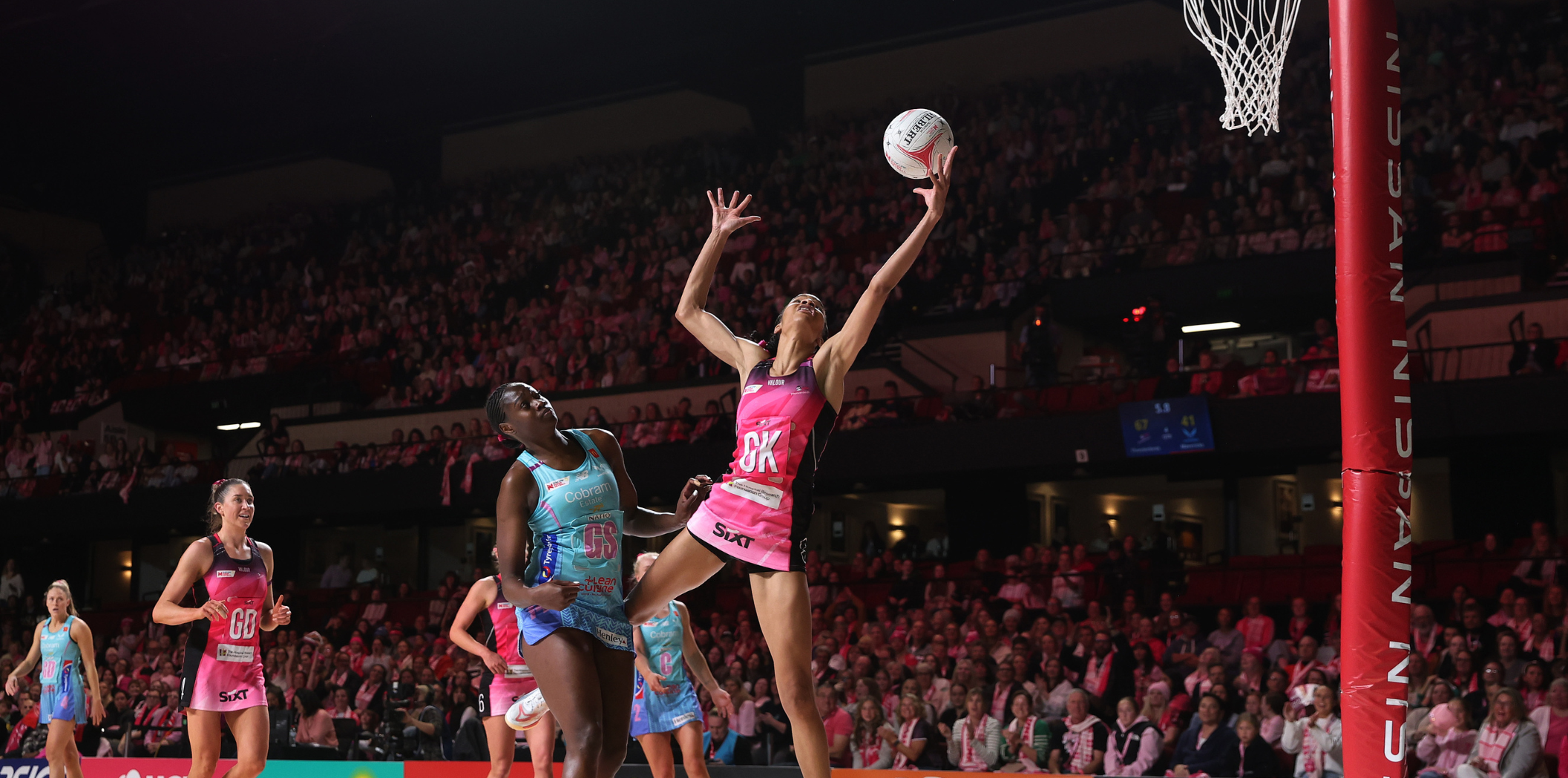 Shamera Sterling-Humphrey grabs an intercept