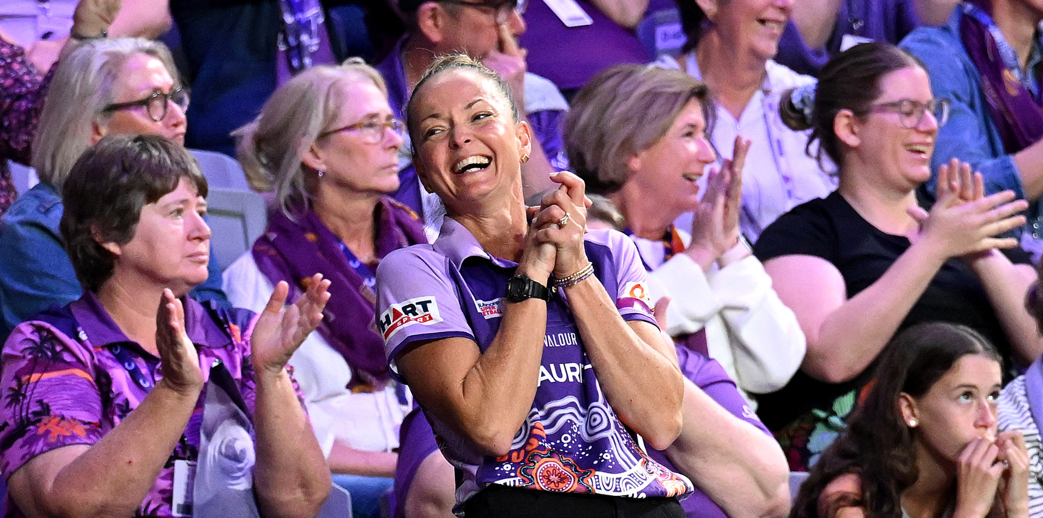 Kate Walker smiles with glee