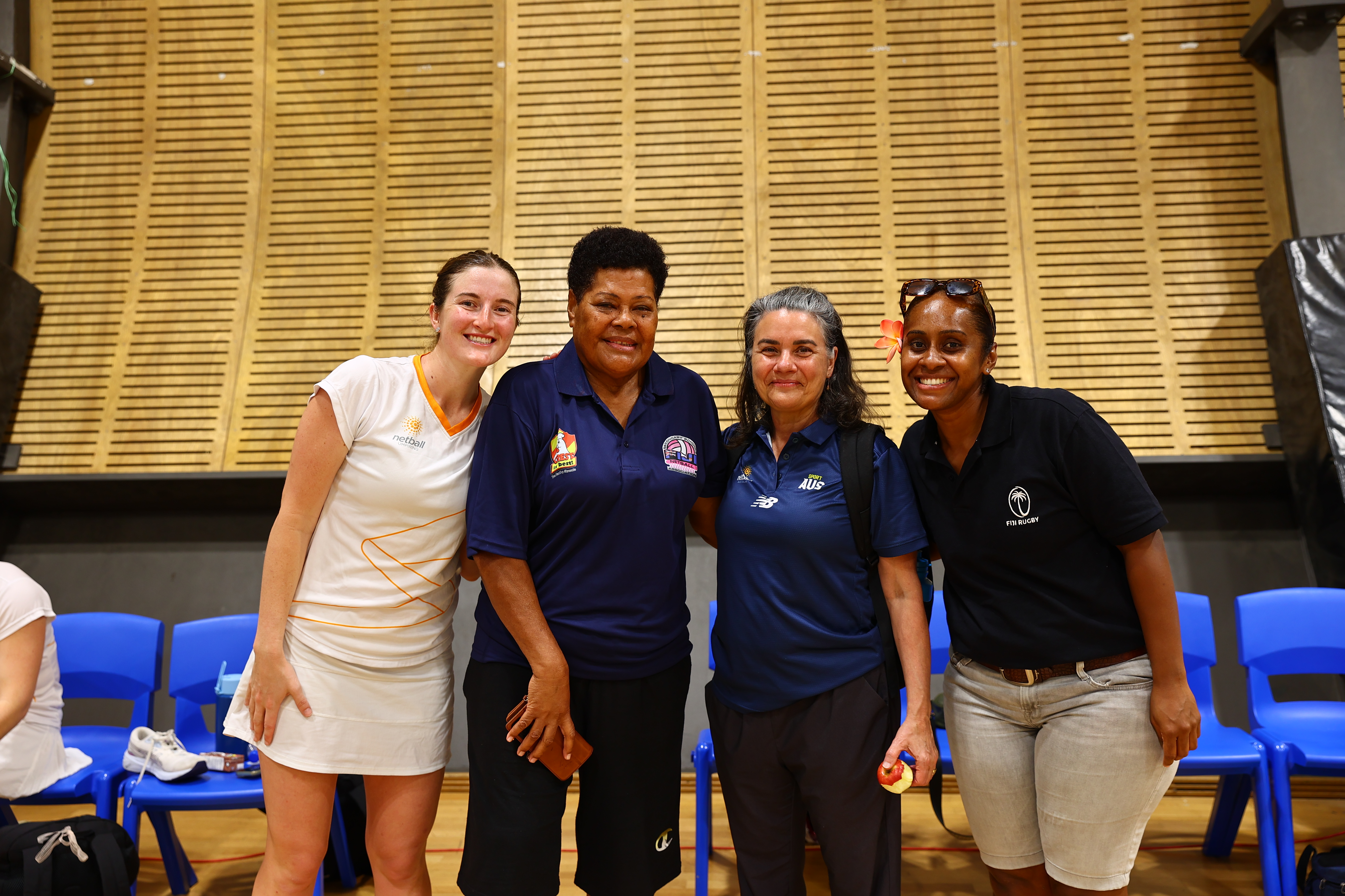 Georgina Sulley-Beales, Losalini Bainivalu, Stacey Campton and Litia Rabitu 