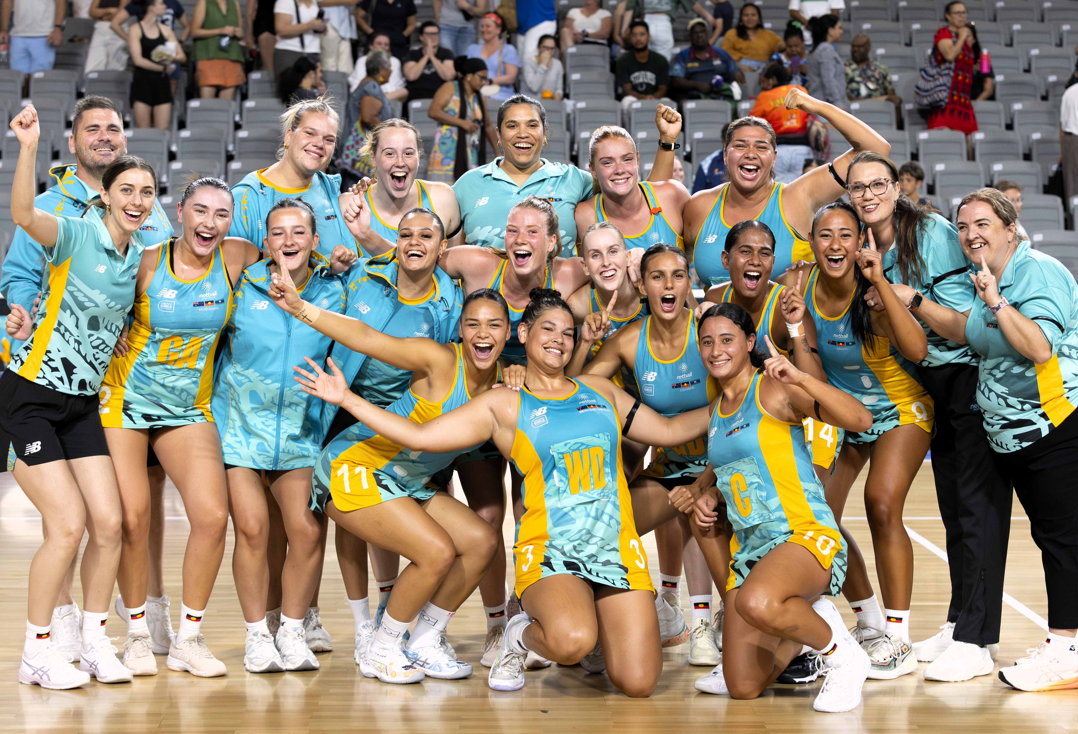 The First Nations Black Swans at PacificAus Sports Netball Series 2025