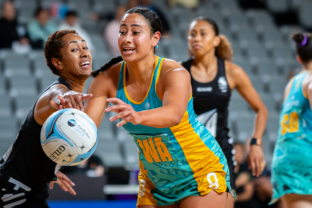 Black Swans vs Fiji PacificAus Sports Netball Series 2024