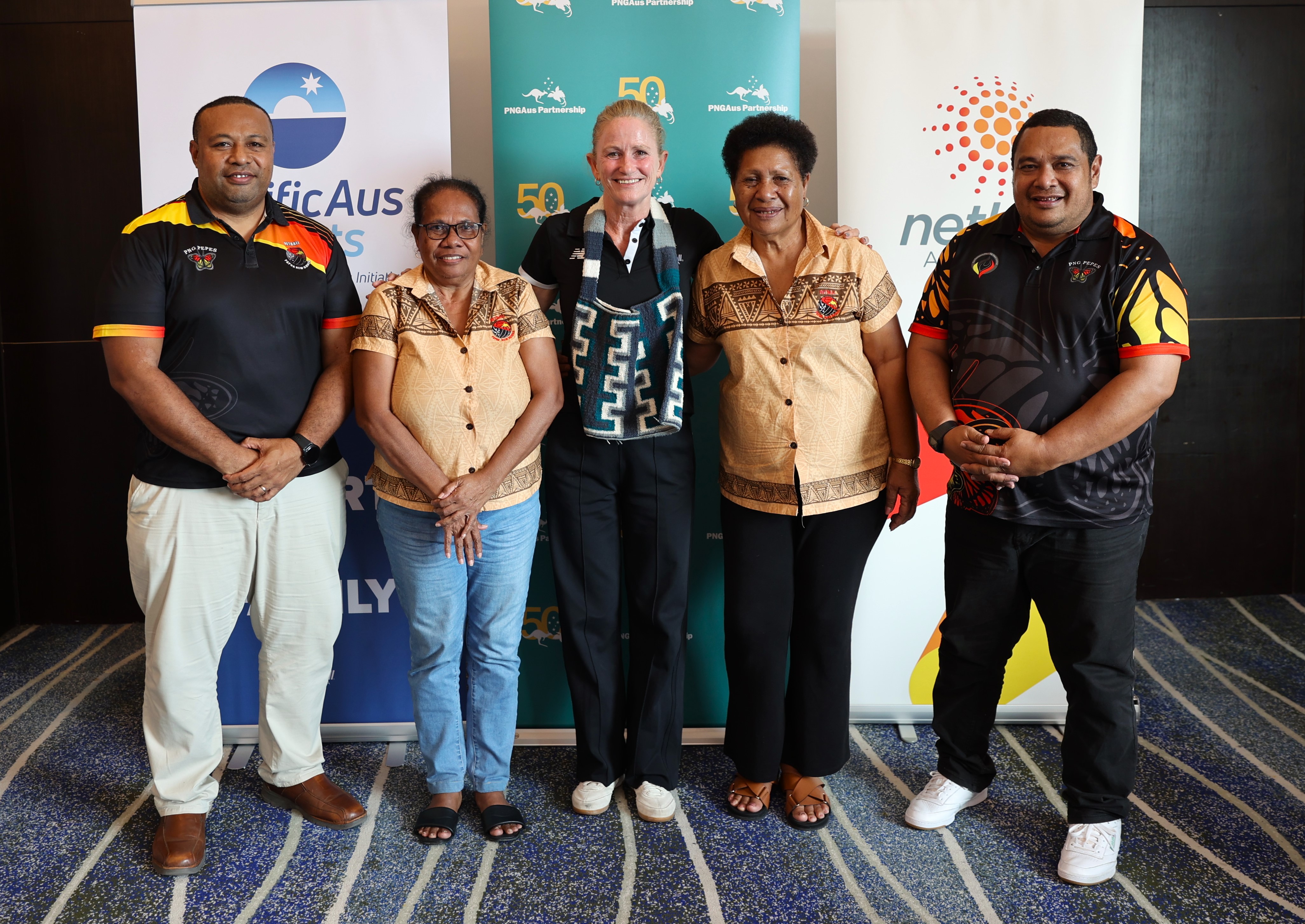 Simone McKinnis and Netball PNG Board