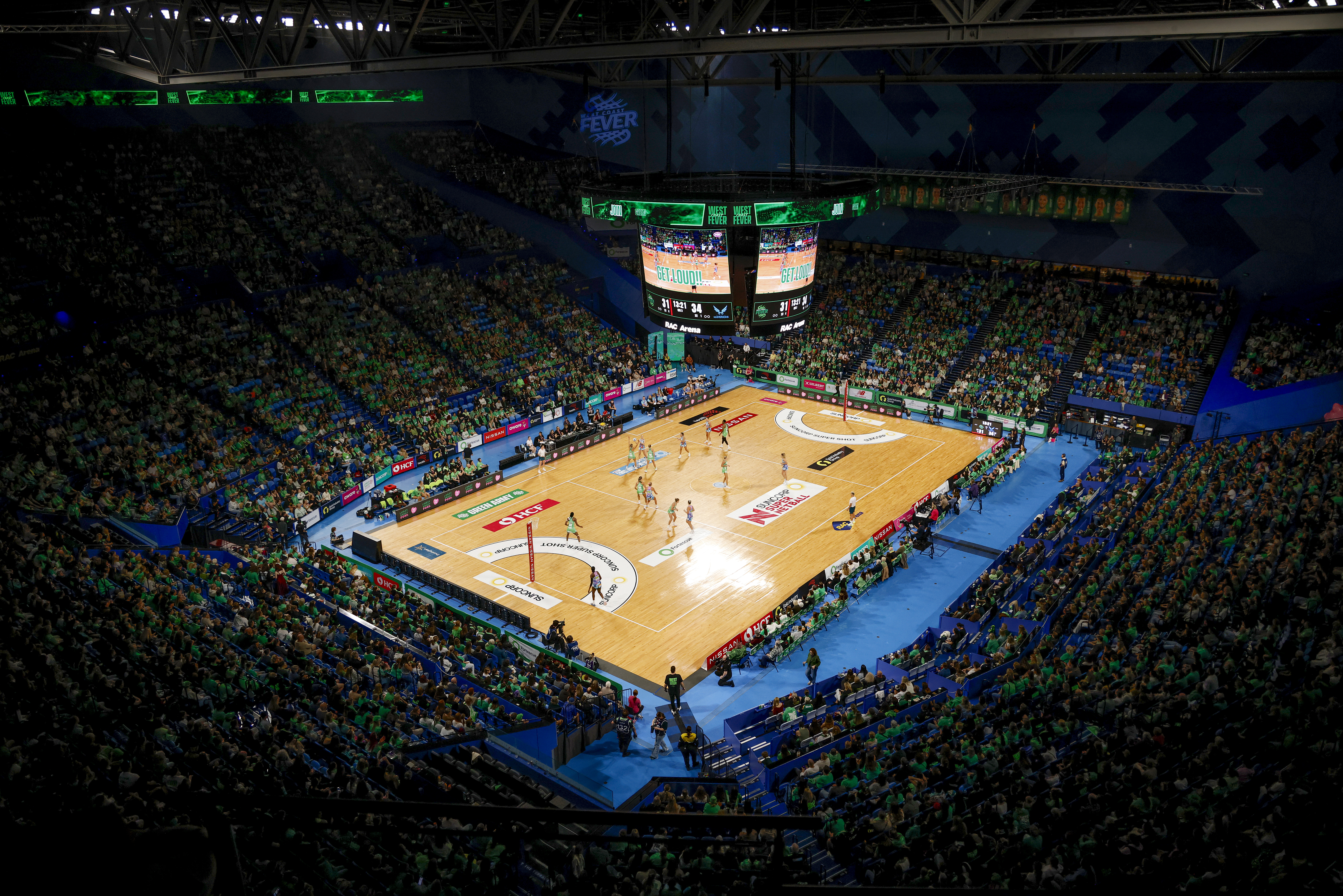 Record-breaking crowd at RAC Arena.