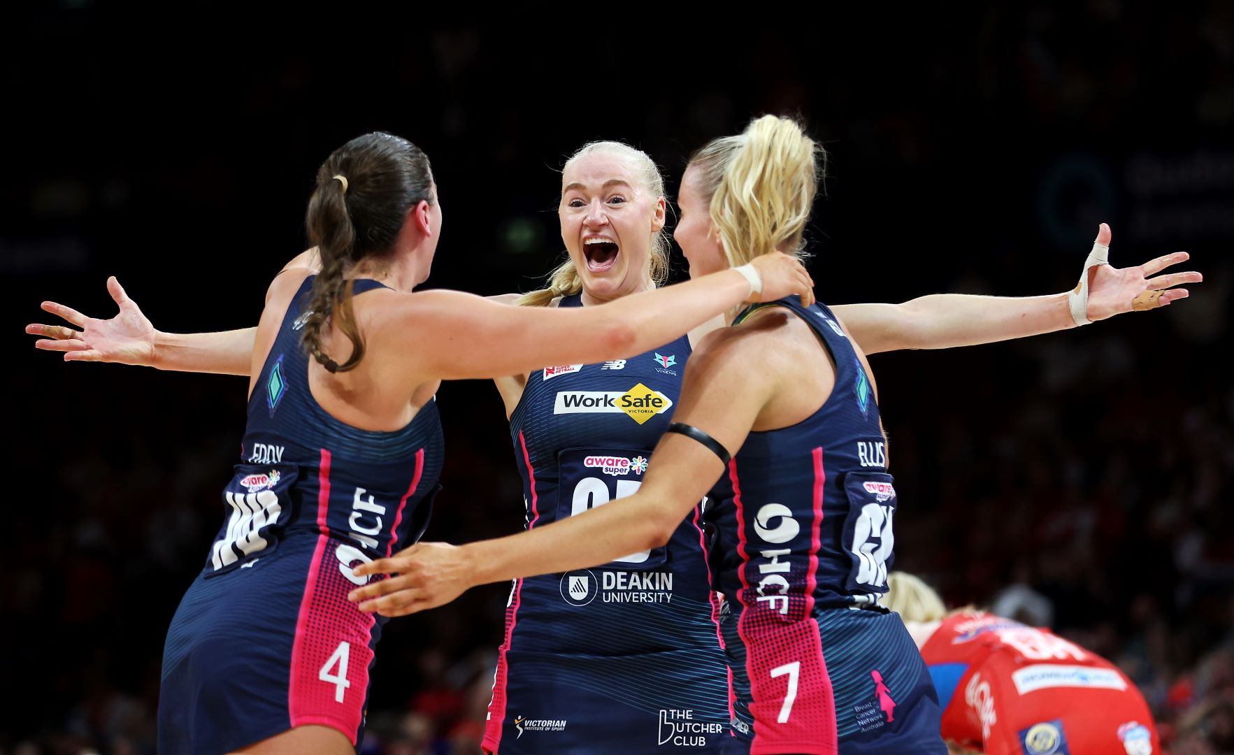 Vixens 2025 GF celebrations Jo Weston