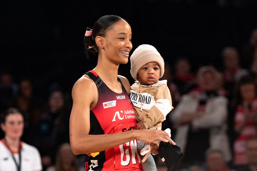 Shamera Sterling-Humphrey and her son